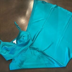 House of Harlow Teal Backless Dress